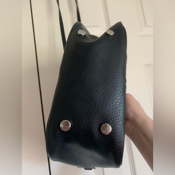 ZARA Black Black Vinyl Crossbody Bag - Picture 9 of 15